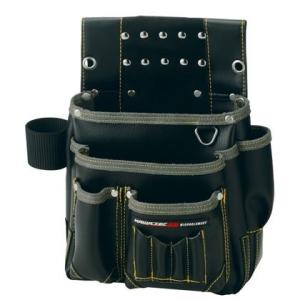 プロスター New Kw2 仮枠釘袋 工具差付(小) ブラック H330×W320×D130mm K...