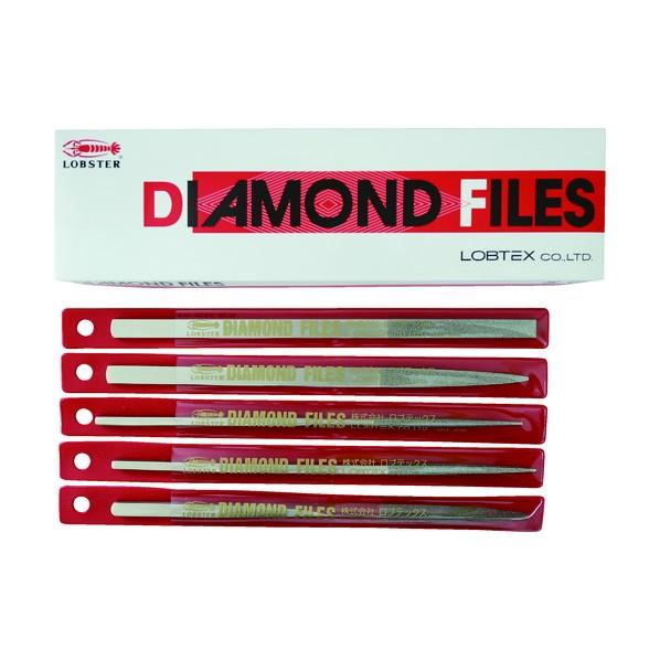 エビ印 鉄工ダイヤヤスリ５本組セット 266 x 78 x 29 mm K5-SET 1Ｓ
