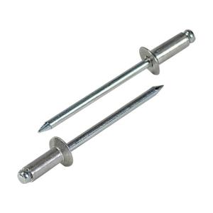 ロブテックス ブラインドリベット皿頭アルミ／スティール５−４（１０００本入）