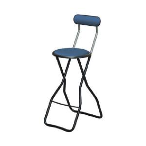 ルネセイコウ キャプテンハイチェア ラインブルー H-59/19