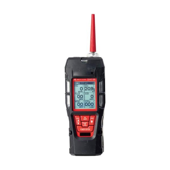 理研計器 携帯型マルチガス検知器GX―6100（イソブタン・酸素・一酸化炭素（水素干渉低減）・メタン...