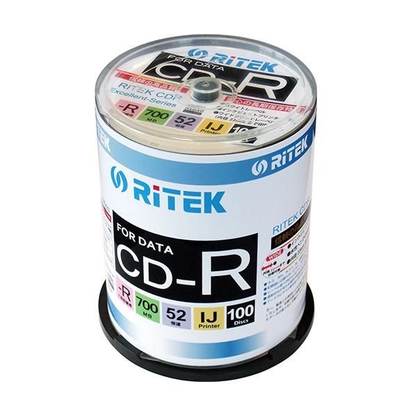 アールアイジャパン データ1回記録用CD-R最大52倍速700MBスピンドルケース 1111372R...