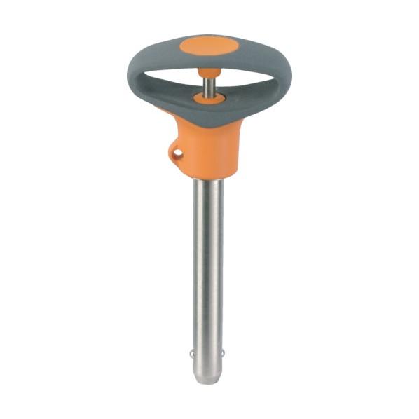 ロームヘルド・ハルダー ボールロックピン セルフロッキング可塑性グリップ付 ピン径16ワーク最大厚6...