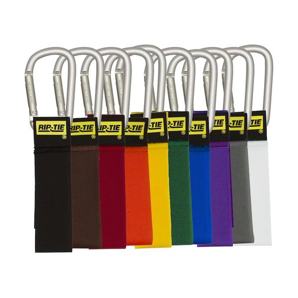 RIP-TIE ケーブルキャリアー(カラビナ8cm.銀) 25．4mmX152．6mm 50本入 虹...