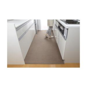 サンコー キッチンマット90×270cm ブラ...の詳細画像1