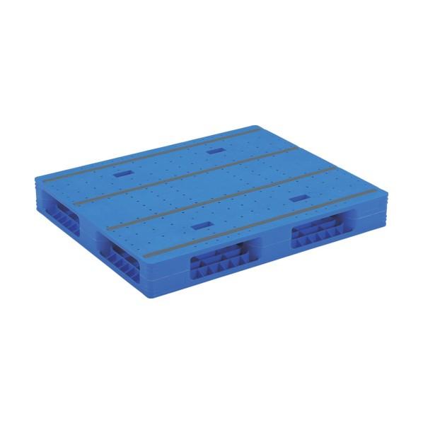 ※法人専用品※サンコー プラスチックパレット 840051 LX-911R4-2青 SK-LX-91...