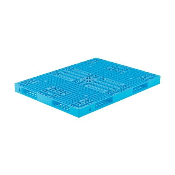※法人専用品※サンコー プラスチックパレット 816353 TS-114147R4 ライトブルー S...