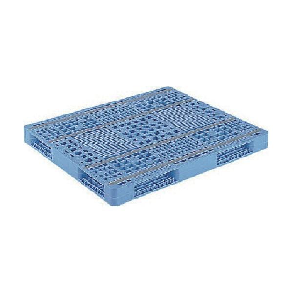 ※法人専用品※サンコー プラスチックパレット 812089 R4ー1012ー3 ライトブルー SK8...