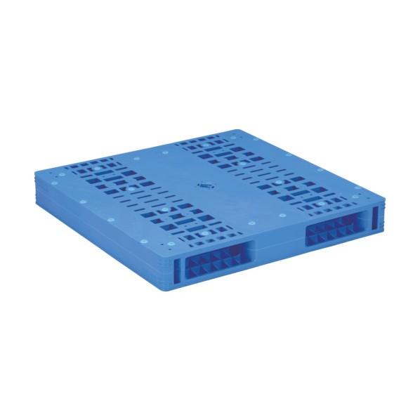 ※法人専用品※サンコー プラスチックパレット 840082 LX-1111R2-6 ブルー SK-L...