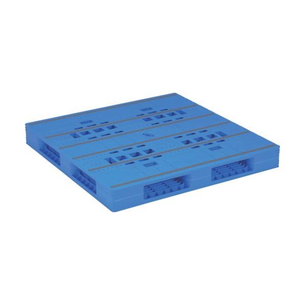 ※法人専用品※サンコー プラスチックパレット 840083 LX-1212R4青 SK-LX-121...