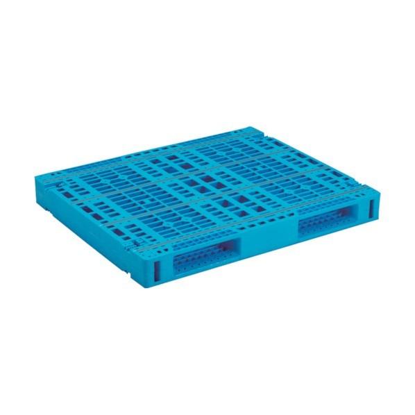 ※法人専用品※サンコー プラスチックパレット 812352 R2-1012-4 ライトブルー SKR...
