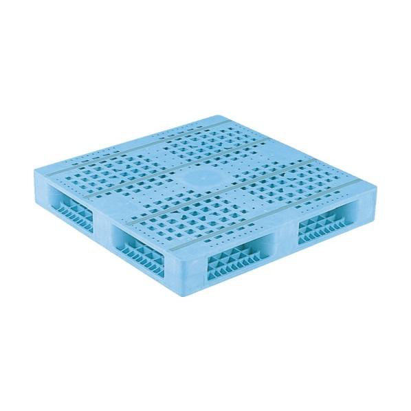 ※法人専用品※サンコー プラスチックパレット 810008 R4-1010F青 SK-R4-1010...