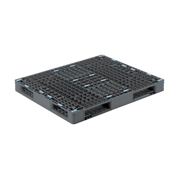 ※法人専用品※サンコー プラスチックパレット 808870 R4-1012-5黒 SK-R4-101...