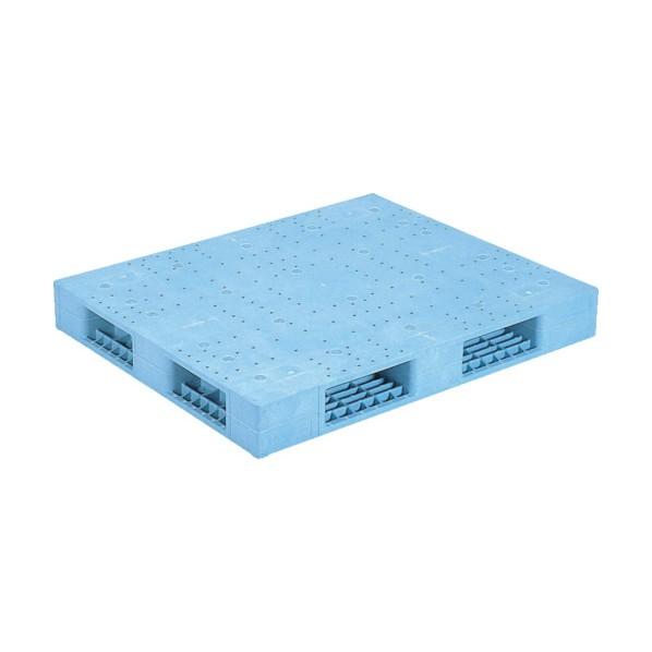 ※法人専用品※サンコー プラスチックパレット 812055 R4-1012F-2青 SK-R4-10...