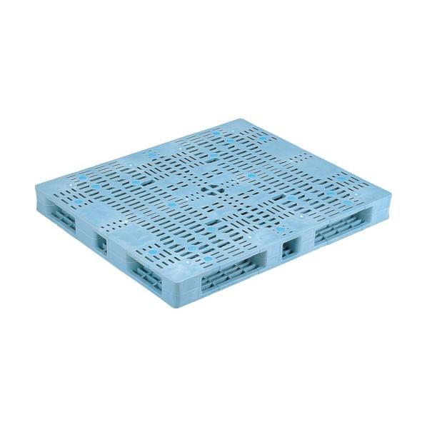 ※法人専用品※サンコー プラスチックパレット 813007 R4-1113F青 SK-R4-1113...
