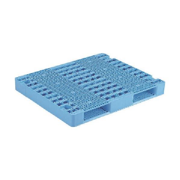 ※法人専用品※サンコー プラスチックパレット 812058 R2ー1012 青 R2-1012 1点
