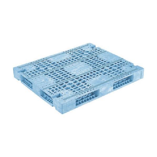 ※法人専用品※サンコー プラスチックパレット 812077 R4ー1012Fー4 青 R4-1012...
