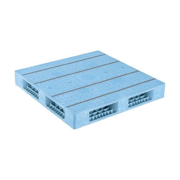 ※法人専用品※サンコー プラスチックパレット 812189 R4ー1111Fー3 青 R4-1111...