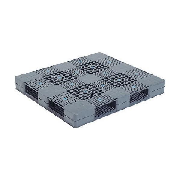 ※法人専用品※サンコー プラスチックパレット 813002 R4ー1112 グレー R4-1112 ...