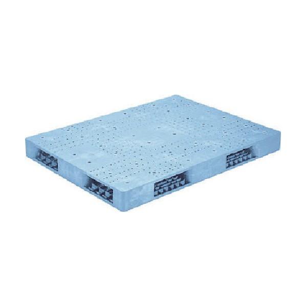 ※法人専用品※サンコー プラスチックパレット 819201 R4ー1216F 青 R4-1216F ...