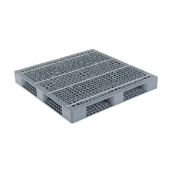 ※法人専用品※サンコー プラスチックパレット 816902 R4ー1313 グレー R4-1313 ...