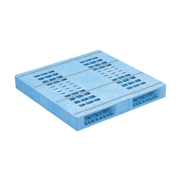※法人専用品※サンコー プラスチックパレット 812178 R2-1111F-5 ライトブルー 81...