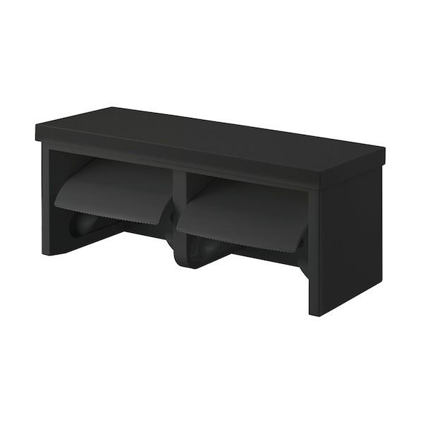 SANEI ダブルペーパーホルダー棚付 ブラック W2810-D 1個