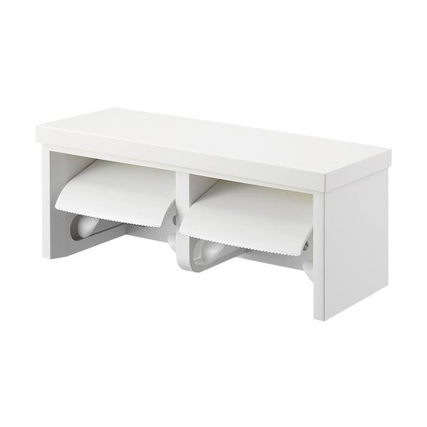 SANEI ダブルペーパーホルダー棚付 ホワイト W2810-MW2 1個