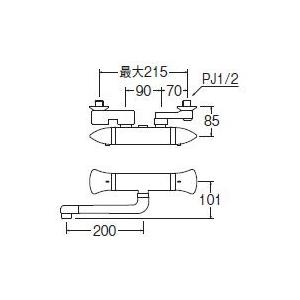 S08 7212 Diy K1800d 13 Sanei Factory Shopのsanei サーモ混合栓 混合水栓 Factory Shop キッチン Online