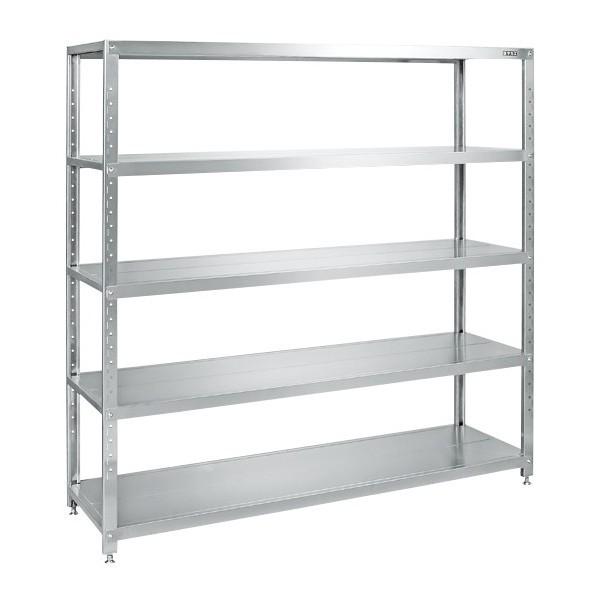 サカエ ステンレスサカエラック(SUS430・50kg/段・高さ1800mm・5段タイプ) STN1...