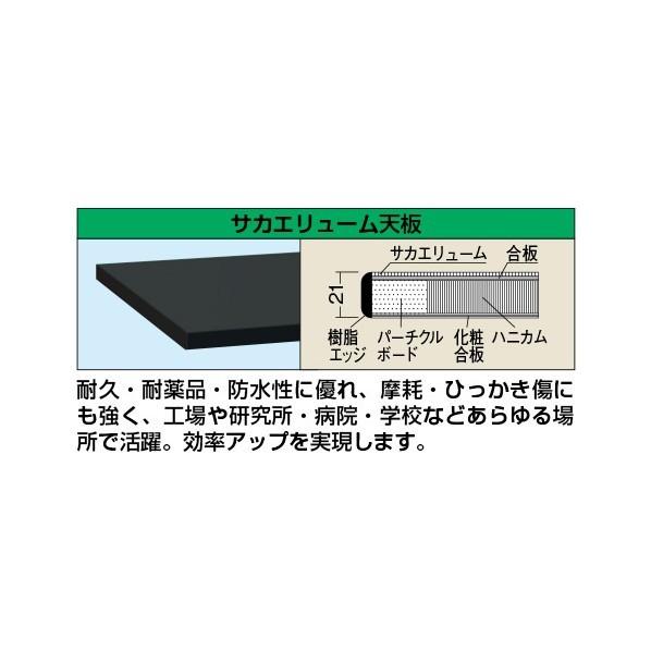 ※法人専用品※サカエ 作業台オプション天板 軽量用天板 W1800×D900×H21mm ブラック ...