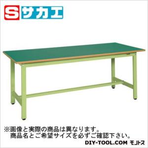 サカエ 軽量作業台KSタイプ 1200×600×740mm サカエグリーン KS126F｜diy-tool