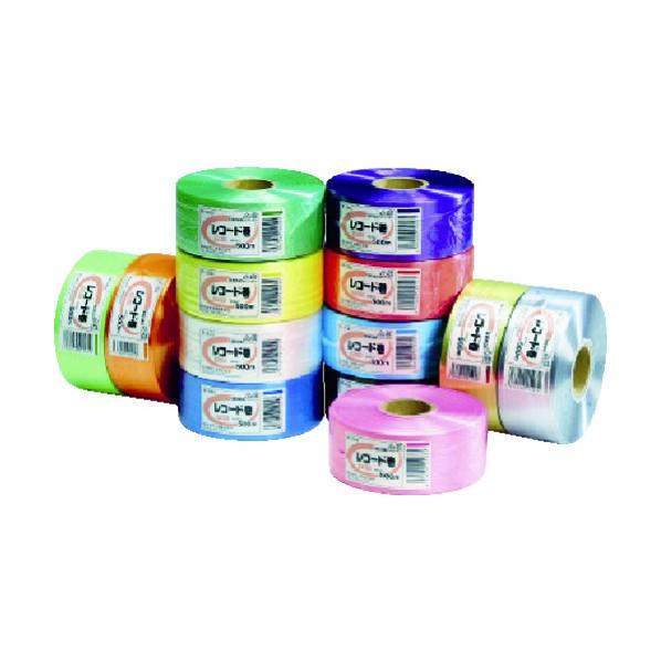 積水 PEカラー平テープ レコード巻 青 500ml R550A 1