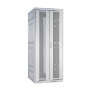 ※法人専用品※摂津金属工業 サーバーラック（ベンチレーション仕様） ホワイトグレイ NGC-37U80A0V2W 1個