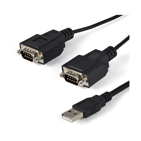 STARTEC.COM社 シリアル変換ケーブル/USB-A - 2x RS232C/1.8m/921...