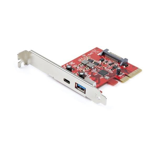 STARTEC.COM社 USB増設カード/PCIe 3.0 - 1x USB-A+1x USB-C...