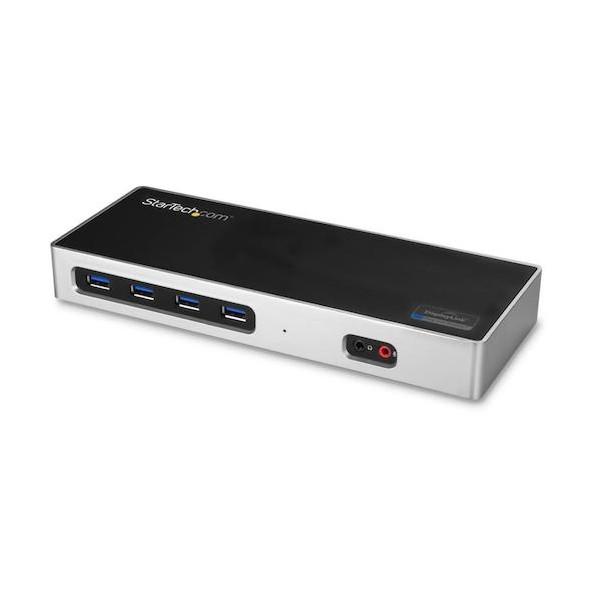 STARTECH.COM ドッキングステーション/USB-A &amp; USB-C接続/2画面/4K60H...