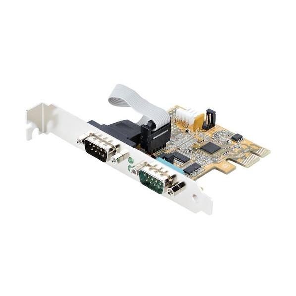 STARTECH.COM RS232Cシリアルアダプターカード/PCI Express/2ポート/1...
