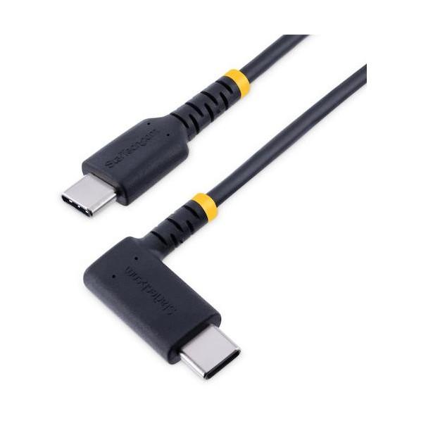STARTECH.COM USBケーブル/USB-C - USB-C/2m/USB 2.0/L型 右...