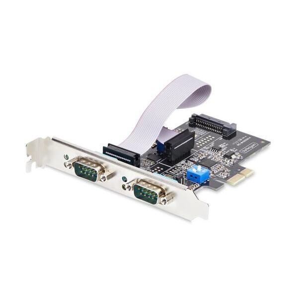 STARTECH.COM RS232C RS422 RS485インターフェースカード/PCIe x1...