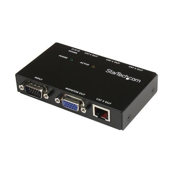 STARTECH.COM VGAエクステンダー/Cat5(カテゴリ5)/4ポート/最大150m延長/...