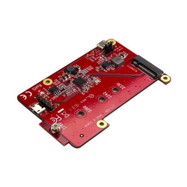 STARTECH.COM ラズベリーパイUSB - M.2 SATA変換基板/ラズパイ電子工作開発ボ...