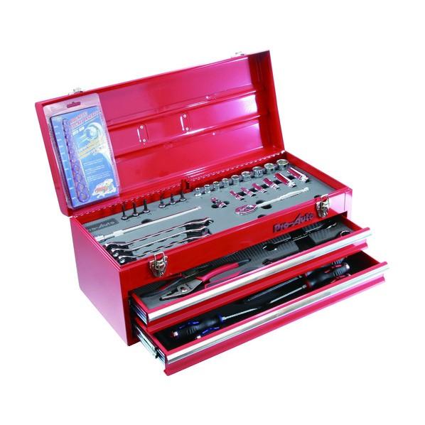 スエカゲツール Pro-Auto 3/8DR. 48PCツールキット 整備用工具セット 赤 TE-3...