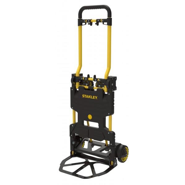 ※法人専用品※STANLEY 折りたたみ式2Wayハンドトラック ブラック/イエロー W365×D6...