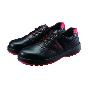 シモン 安全靴短靴 黒/赤  24.5cm SL11R24.5｜diy-tool