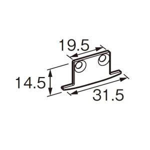 ACE(杉田エース) ピクチャーレイル ギャラリーIW9(埋込用)ストップ シルバー