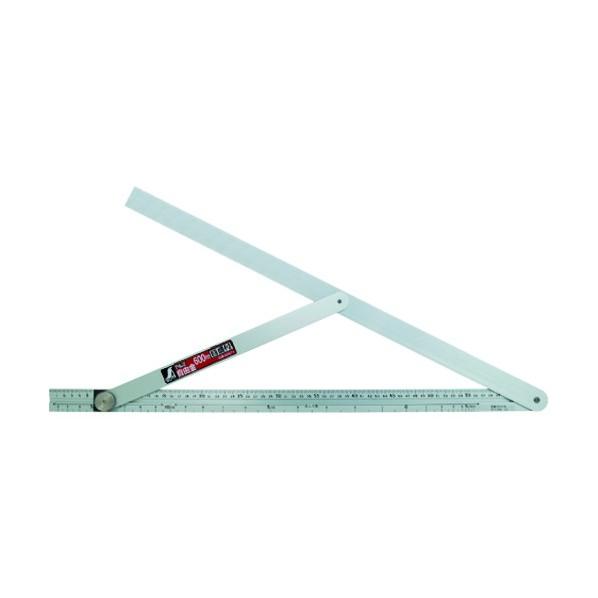 シンワ測定 アルミ自由金筋交い・目盛付 600mm 62571