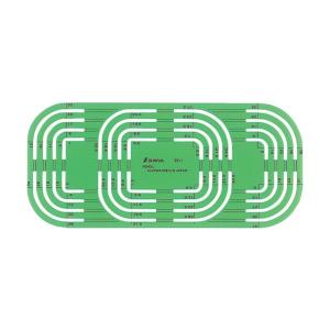 シンワ測定 テンプレート図形定規TP-1コーナー定規 66031
