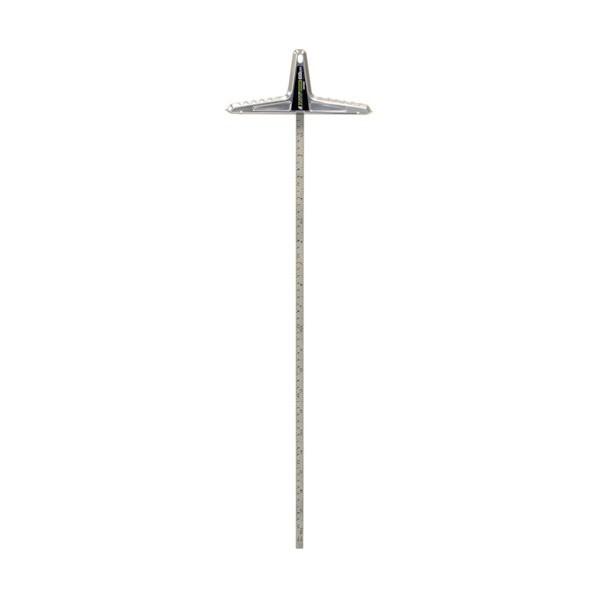 シンワ測定 丸ノコガイド定規Tスライドベーシック併用目盛 シルバー 60cm 73594 1点
