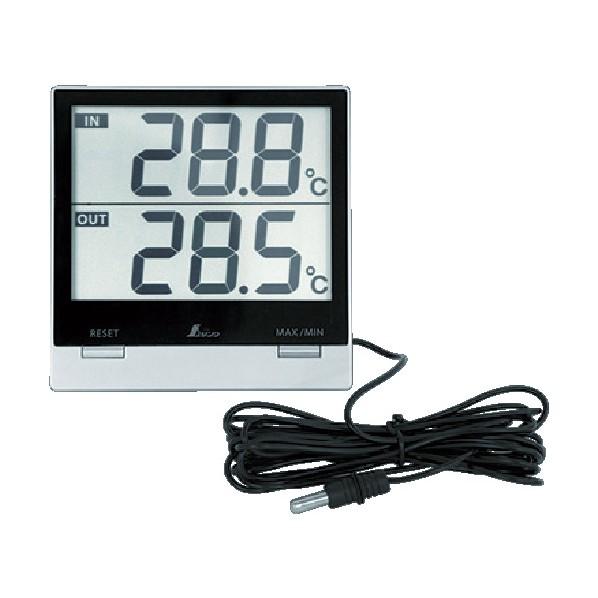 シンワ測定 デジタル温度計ＳｍａｒｔＣ＿最高・最低＿室内・室外防水外部センサー BOVR401
